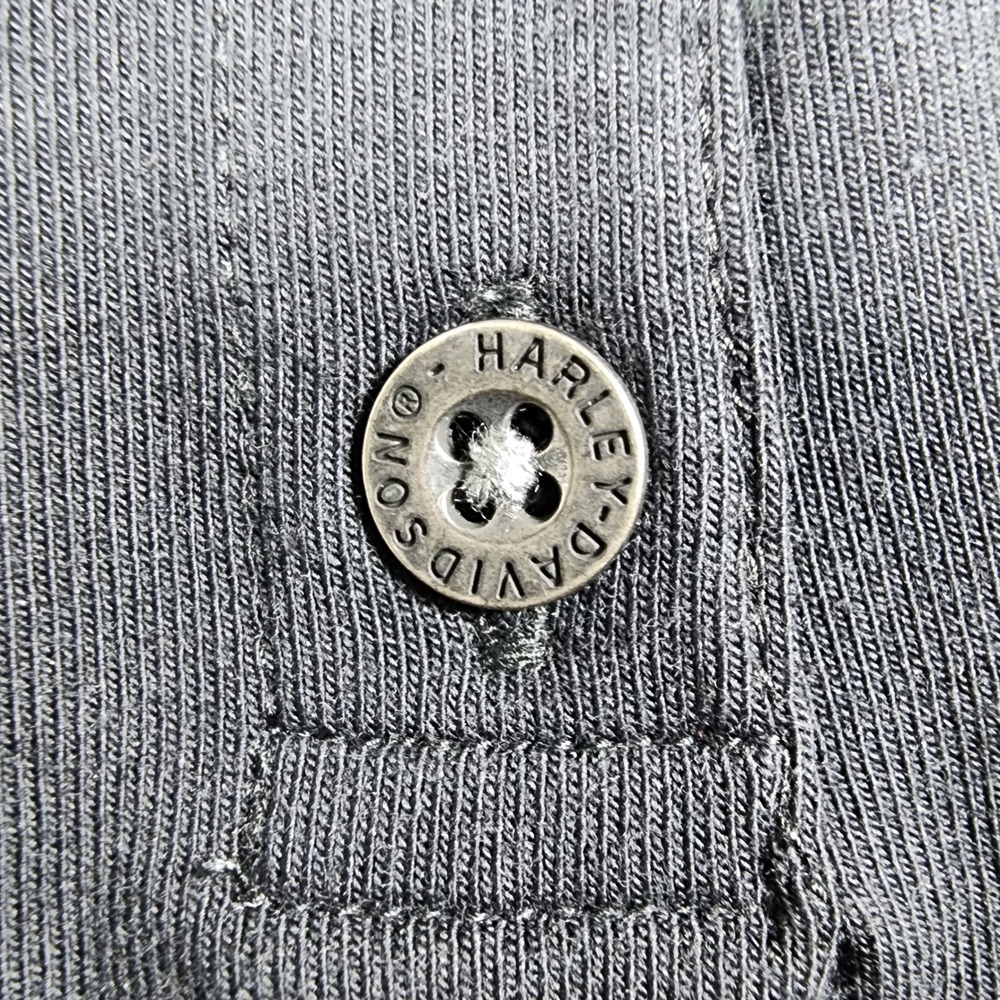 Harley-Davidson Black Racerback Henley Tank Top - Picture 5 of 15